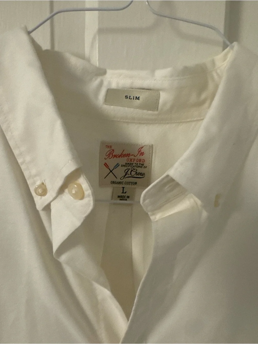 J. Crew White Short-Sleeve Button-Down Shirt